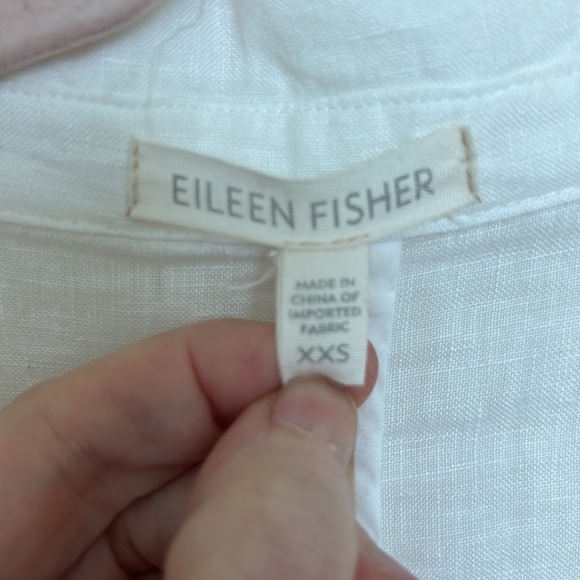 Eileen Fisher White Linen Blazer - Picture 2 of 11